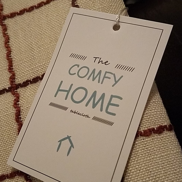 Tablecloth NWT 52 x 52 inches by Comfy Home - Picture 2 of 4